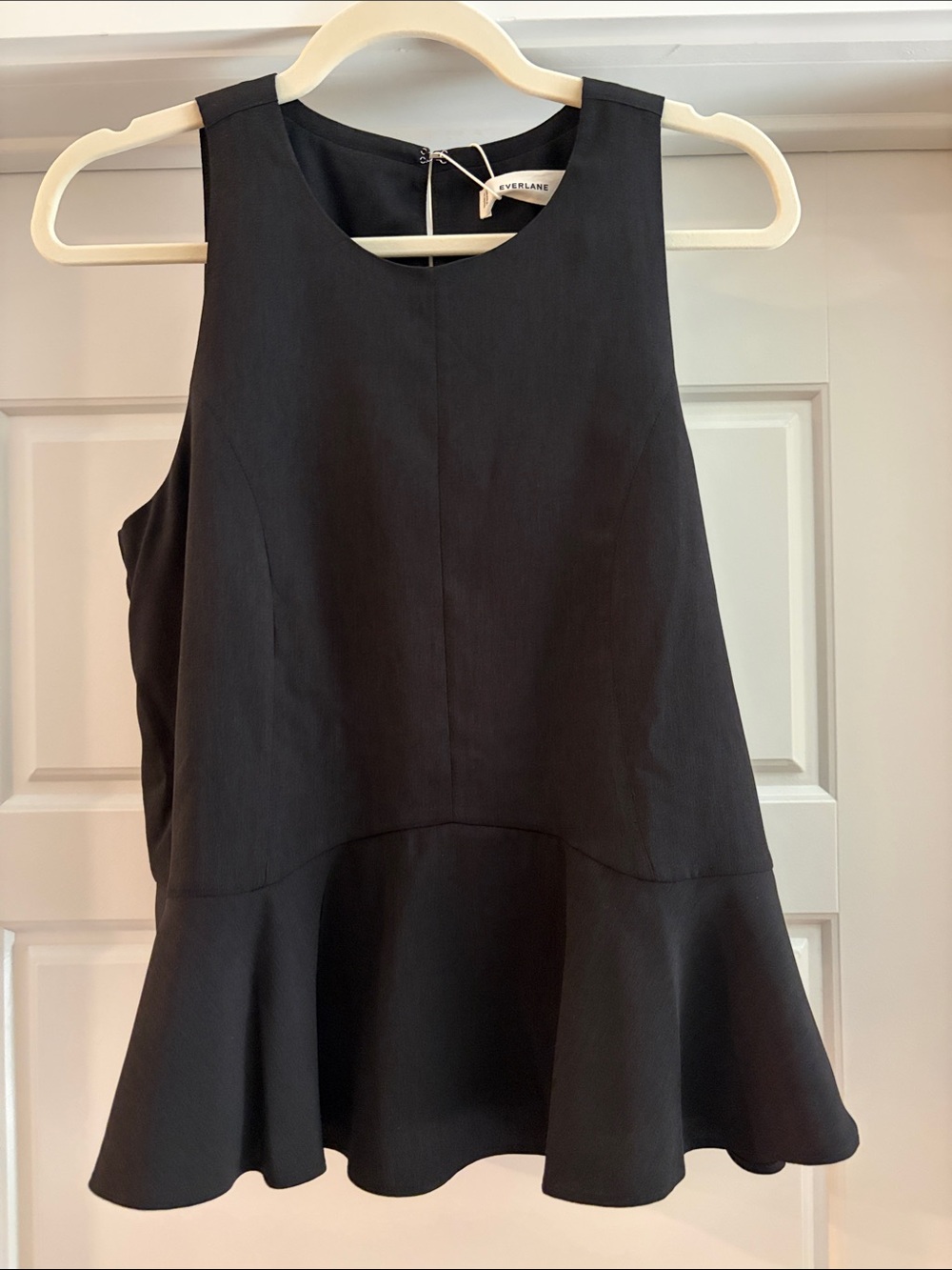 Everlane Sleeveless Peplum Top
